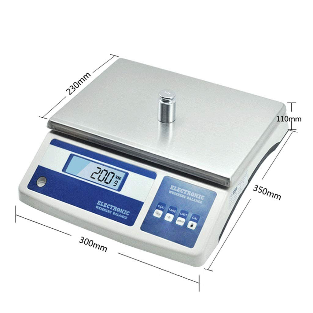 Digital Precision Electronic Scale High Accurate Balance Lab Laboratory Industrial Weighing Counting Scientific Commerical Kitchen Scales(28kg/0.1g)