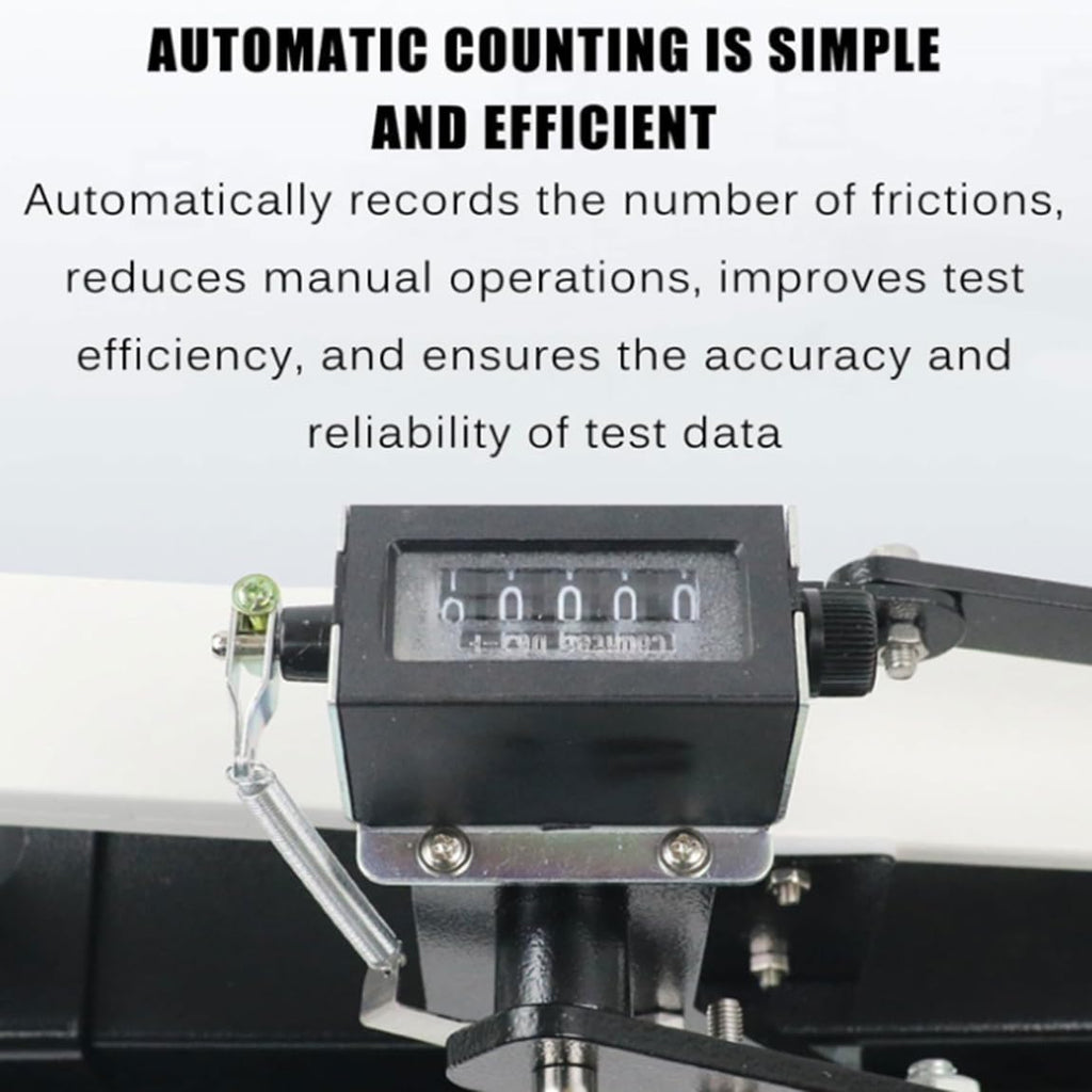 Manual Crockmeter, Dry-Wet Rubbing Fastness Tester,with Counting Indicator, 10 Color Transfer Testing,for Fabric Samples
