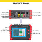 Three Phase Power Quality Analyzer Digital 3 Phase Power Quality Analyzer Meter with 16 PCS Current Clamp Sensor 10mA-6000A 3 Channels Voltage 4 Channels Current IEC61010-1 Standard