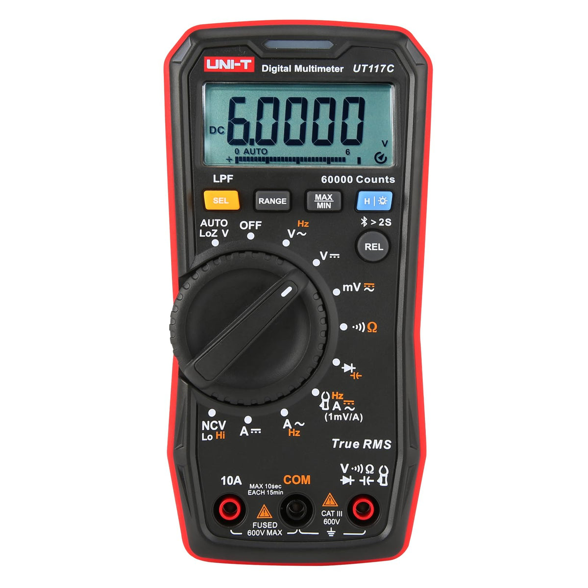 UNI-T UT117C Digital Multimeter 60000 Counts True RMS Bluetooth NCV LPF