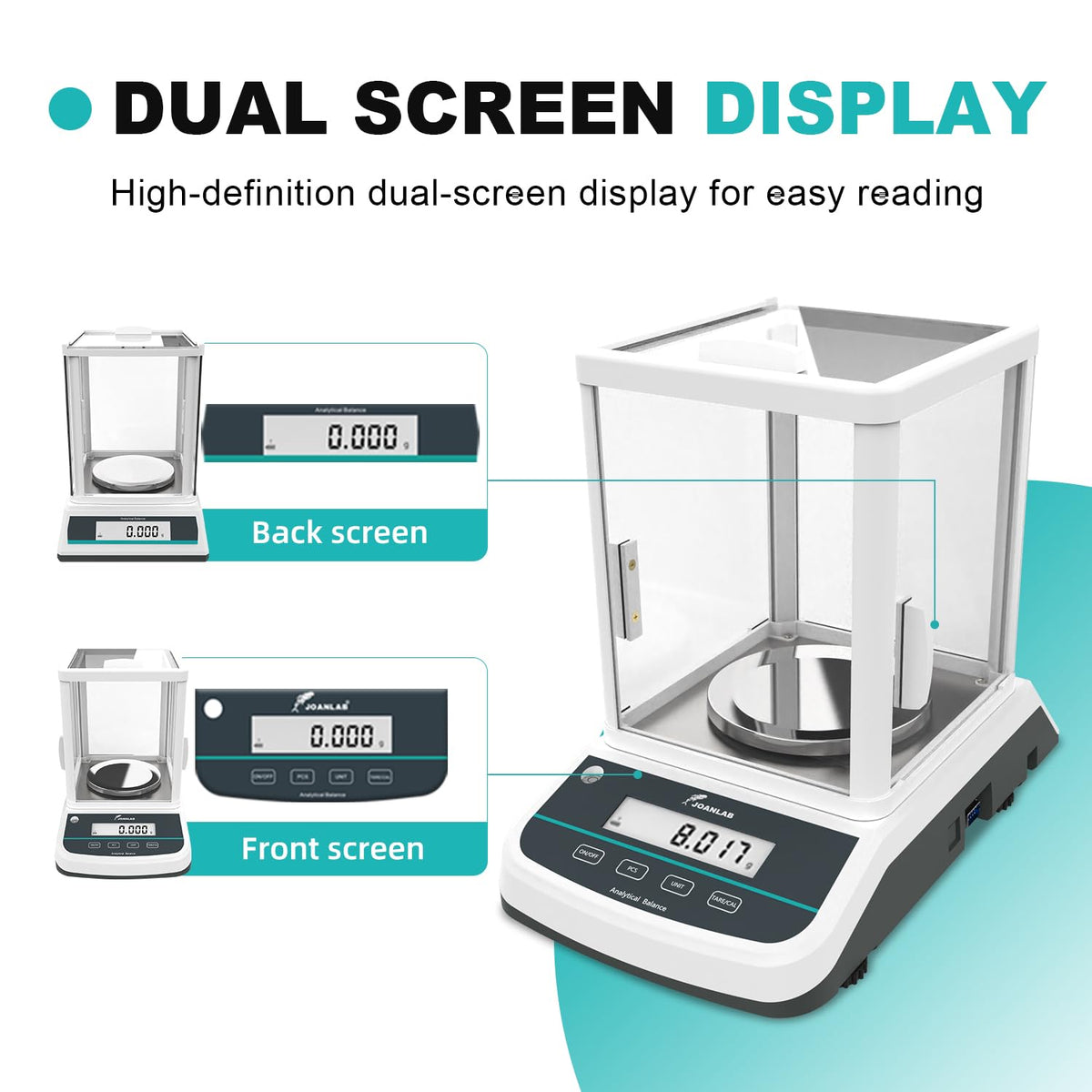 FA2003S Analytical Balance, 200g x 1mg Ext Calibration