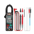 ST211 Clamp Meter 6000 Counts AC/DC Voltage Current Ammeter NCV Ohm Multimeter(ST211 Black (Box))