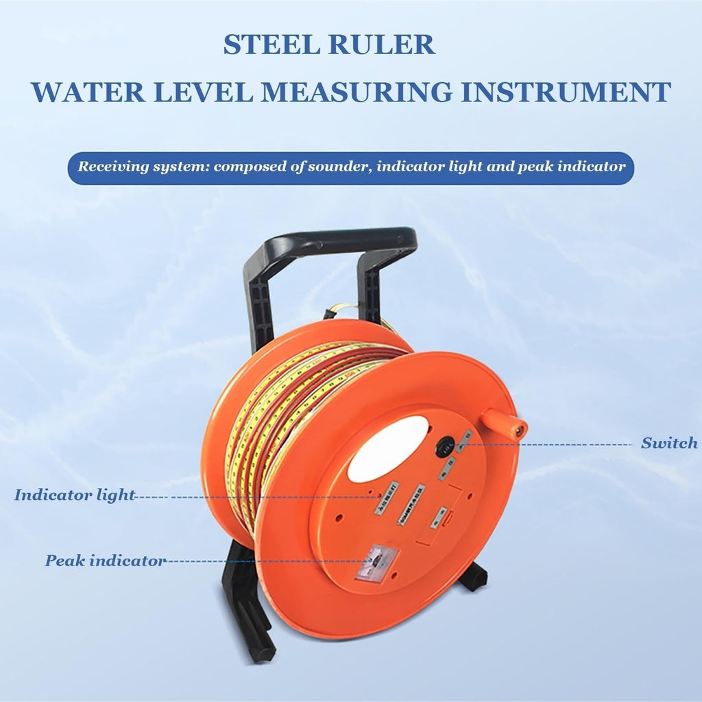 Water Level Meter with Stainless Steel Probe and Peak Display for Groundwater Monitoring(10m)