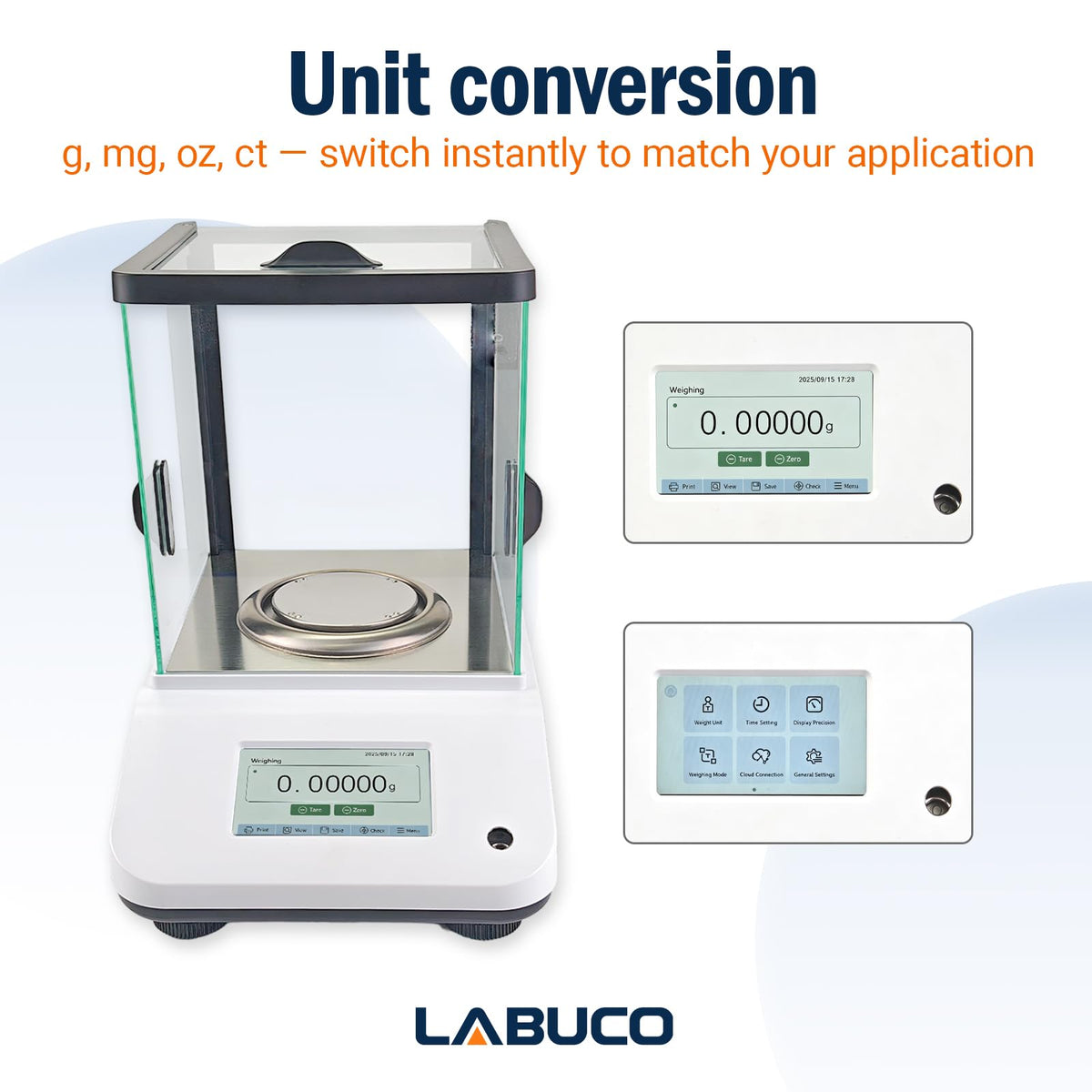 AX20/100DU Analytical Balance, 20g × 0.00001g / 100g × 0.0001g Dual Range