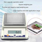 6100g*0.1g Electronic Scales Precision Laboratory Analytical Balance Stainless Steel Backlit LCD