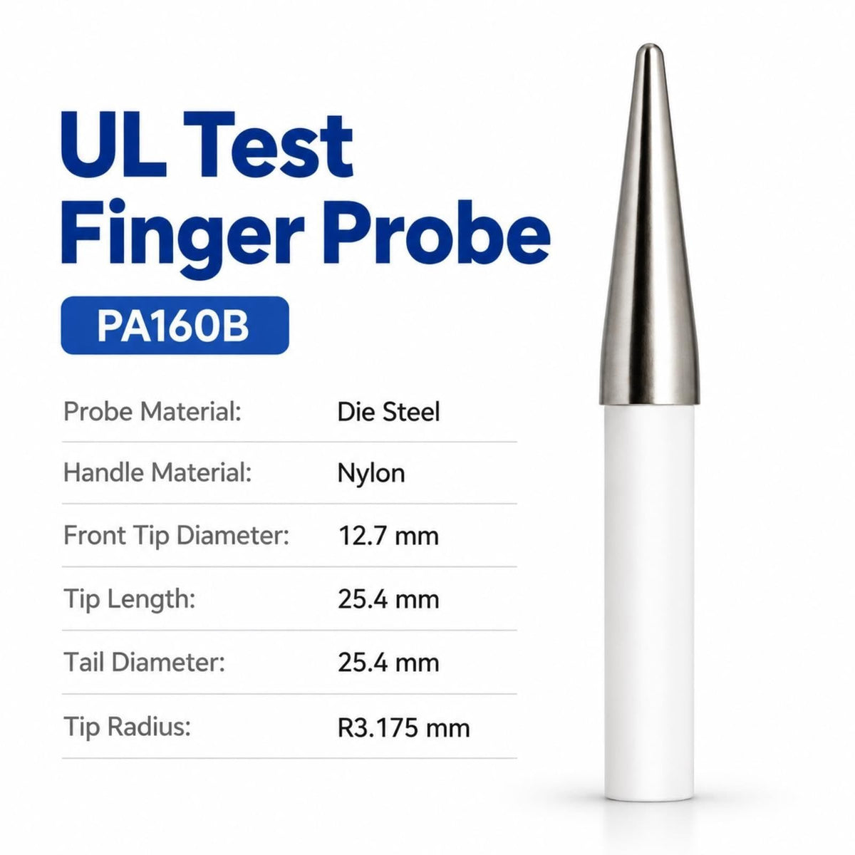 Unjointed Test Probe, Electrical Safety Test Probe, Ul Test Finger
