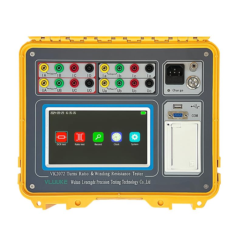 Tester Turns Ratio and Transformer Winding Resistance Tester TTR Winding Meter 2 in 1