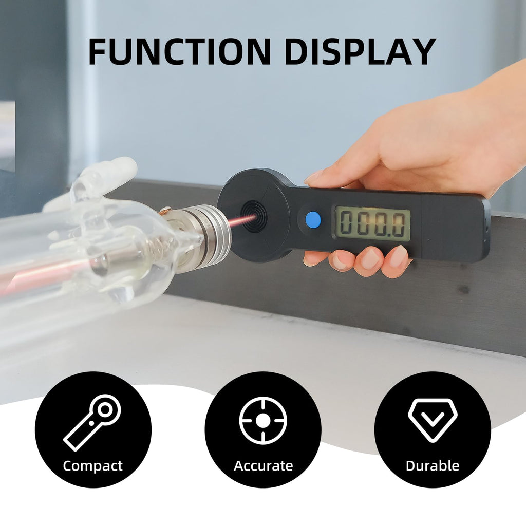 HLP-200B Handheld Laser Power Meter, 0-200W High-Precision Portable CO2 Optical Power Meter for Laser Engraving and Cutting Machine Laser Power Measurement