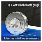 Wet Film Wheel Thickness Gauge Roller Type Wet Film Thickness Gauge Wheel Gauge for Coatings Paint Vanish Thickness(0—50um)