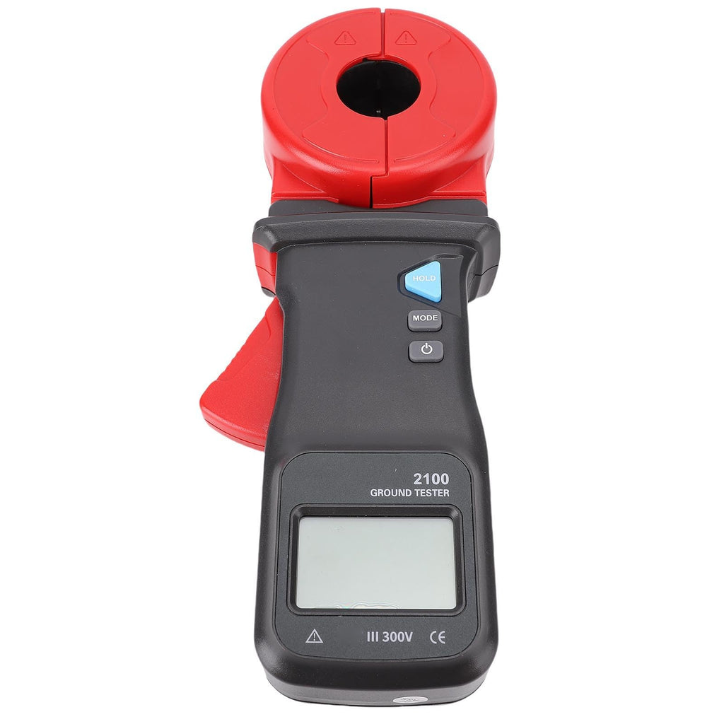 0.01-1000Ω Clamp Ohm Meter, High Resolution Ground Resistive Value Tester for Telecommunications, Electricity, Meteorology