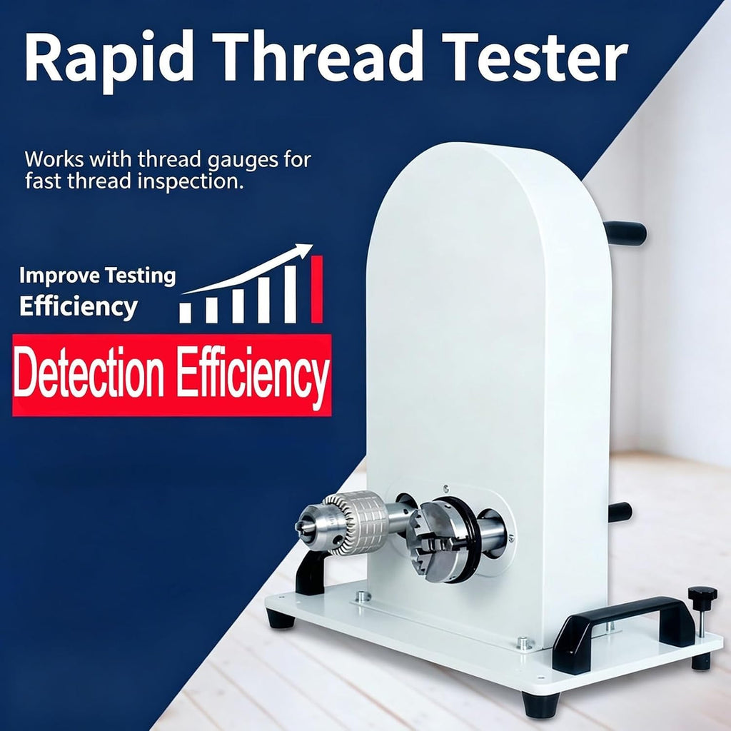 Vertical Thread Tester, Go-No-Go Inspection Gauge Machine for Quality Control, Precision Measurement in Manufacturing and Textile Industry Applications