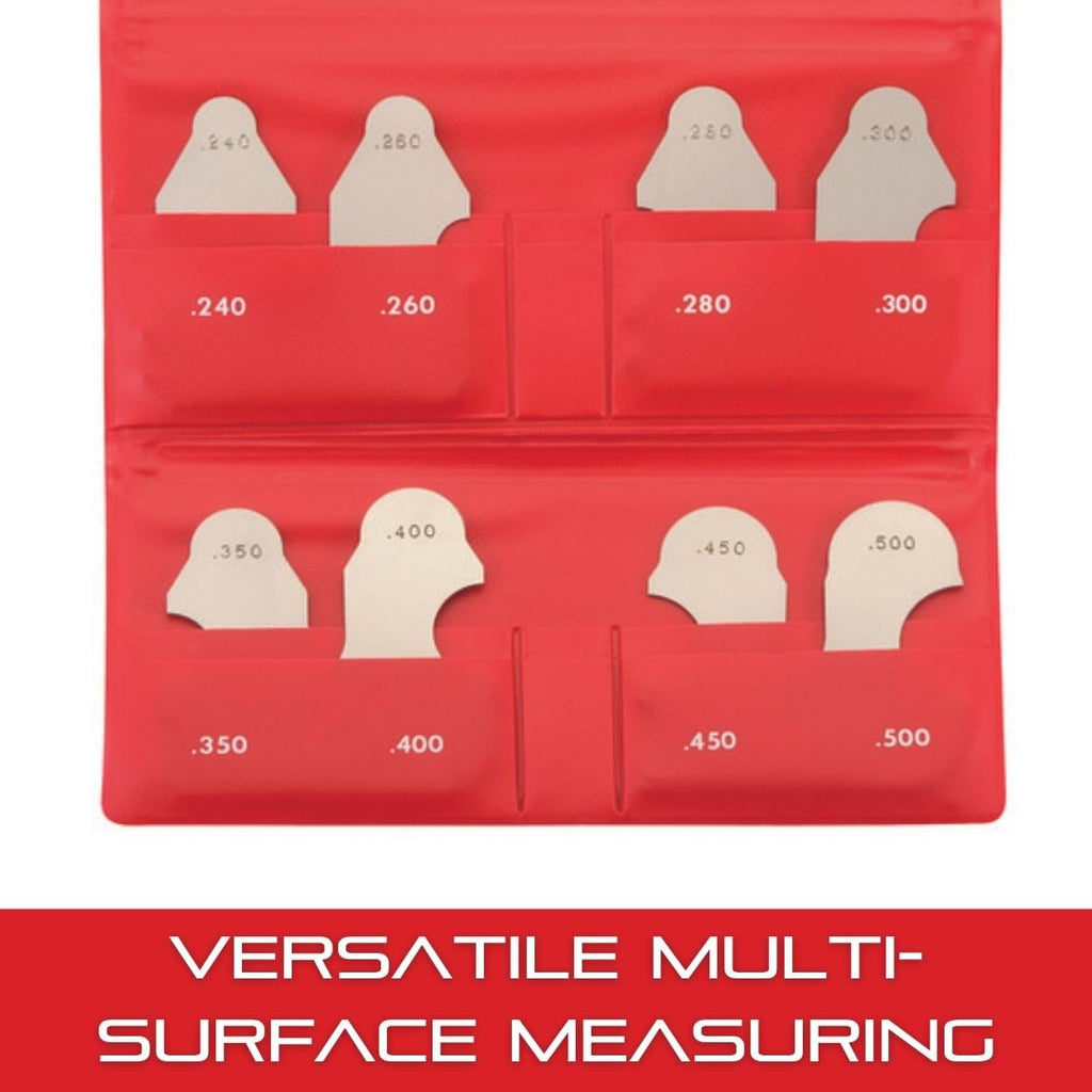 Starrett Radius Gage Set, .030-.100" Range