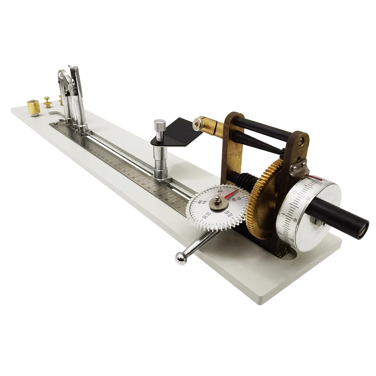 Hand Cranked Yarn Twist Tester Twisting Meter Machine Yarn Twist Measurement 11.8" Test Length 500 Twists Rotated Forward and Reversed