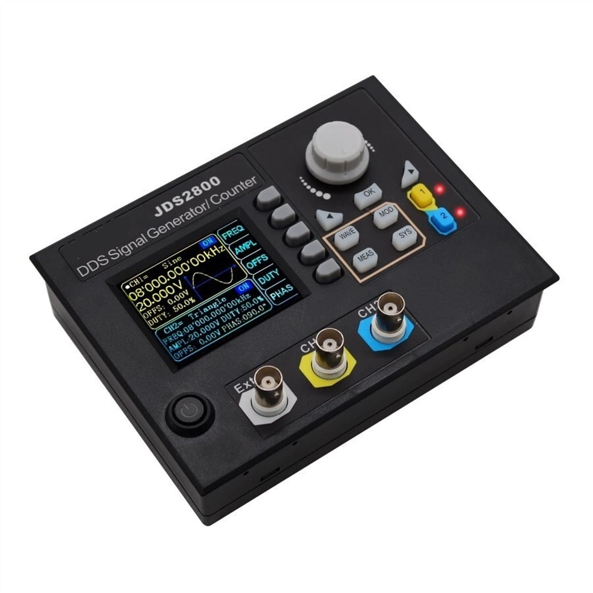 15MHz DDS Function Signal Generator Digital Control Dual-Channel Frequency Meter Arbitrary Waveform Generator