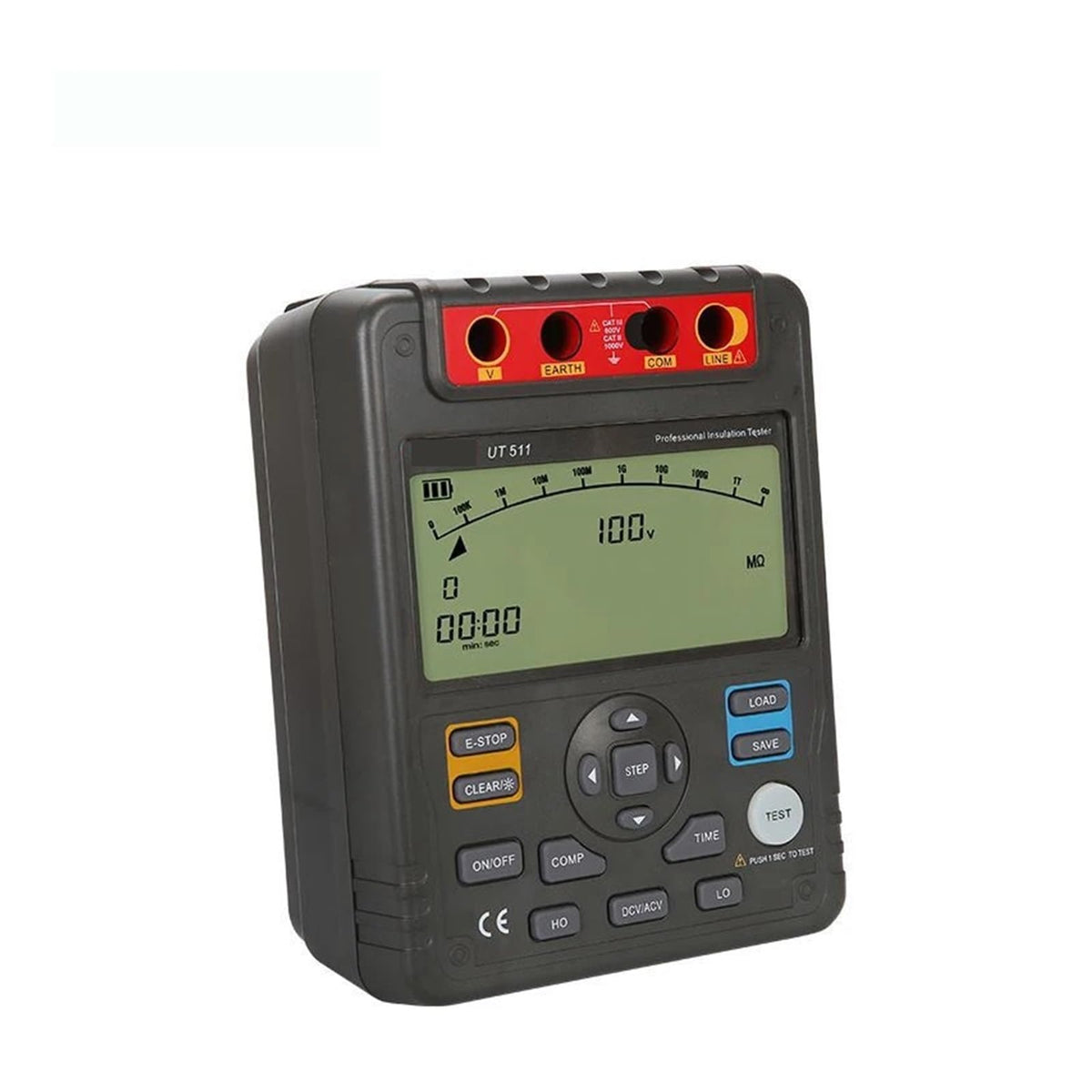 ROROLL UT511 Insulation Resistance Tester Earth Ground 0.1MΩ~10GΩ Ohm Meter AC DC Voltmeter for Electrical Industry