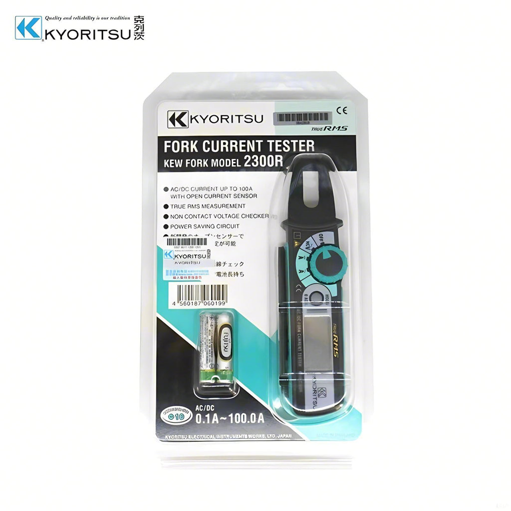 Japan Quality KYORITSU Fork Current Tester KEW 2300R Digital True RMS AC DC Clamp Meter High Precision Minimum Resolution 0.1A Current Pliers Ammeter Smart Ammeter Pliers