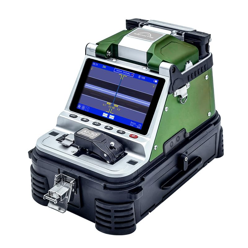 2025 New Model AI-30 Fusion Splicing Six Motor Core Alignment Fiber Fusion Splicer Automatic FTTH Fiber Optical Welding Splicing 5S Heating 15S for Trunk Line Construction,Splicing Projects