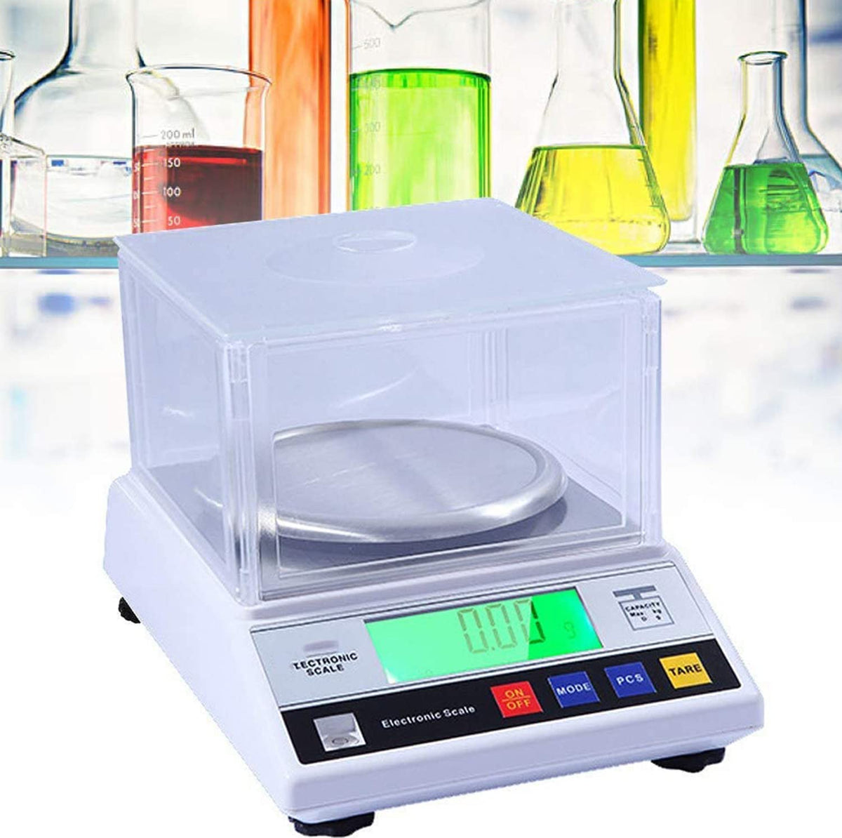 Analytical Balance High Precision Scale Accurate Digtal Laboratory Lab Industrial Scientific Electronic Commerical Counting Kitchen Scales Jewelry Weighing,2000g/.01 (300g/0.1g)