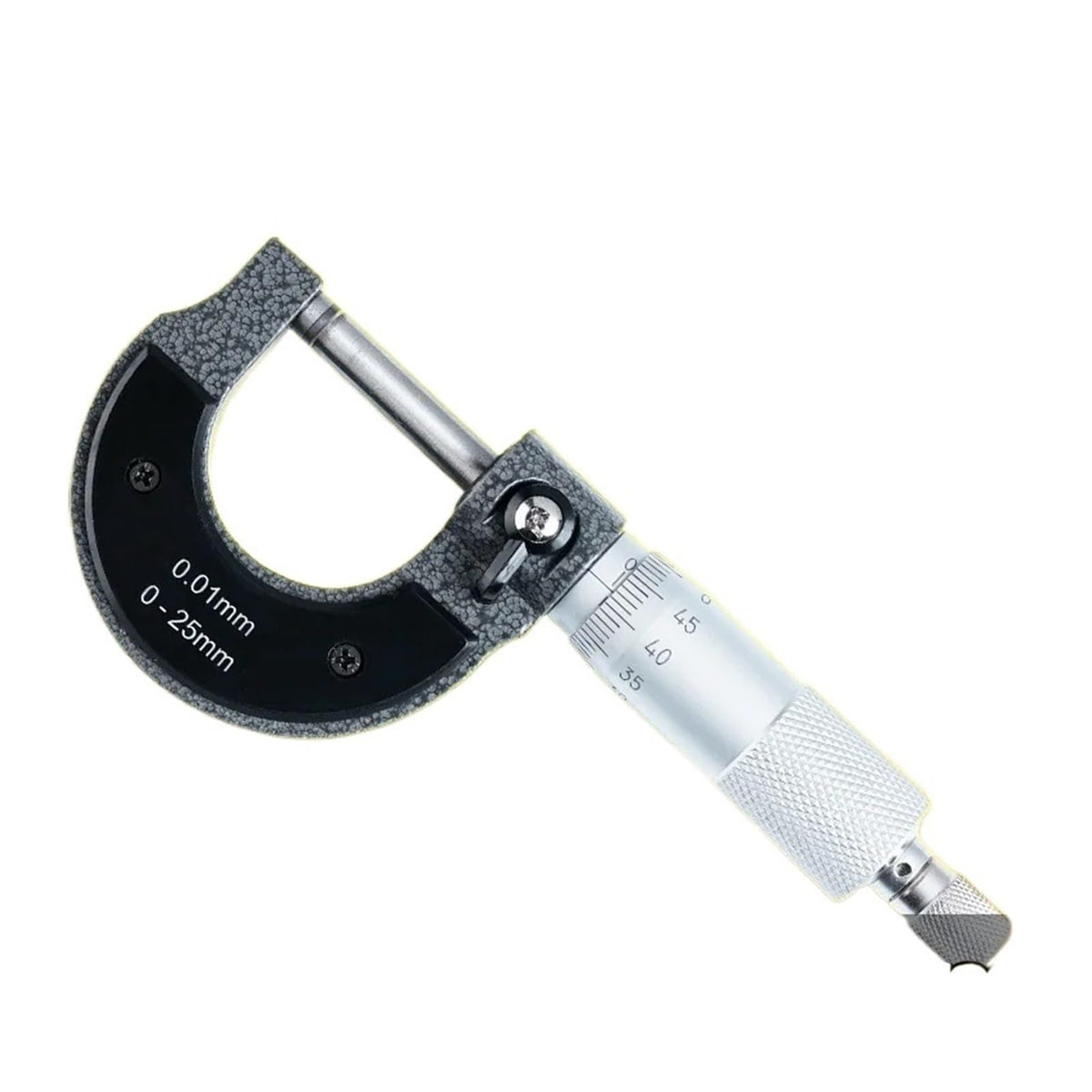 0-25mm Outside Micrometer Precision Measuring Tool, Accuracy 0.001mm, Metric Caliper for External Measurement