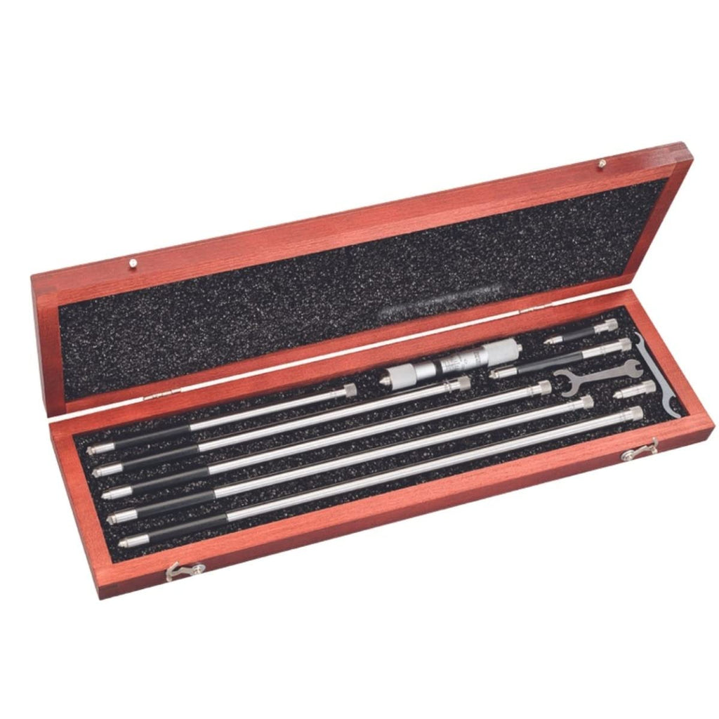 Starrett Tubular Inside Micrometer Set, 1.5-12" Range, .001" Graduation