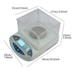 Digital Precision Electronic Scale High Laboratory Balance Scientific Weighing LCD Analytical Lab with Windshield Jewelry,500G/0.01G,2000g/0.01g