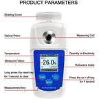 Digital Brix Refractometer,Sugar Content Meter Detector, 0~55% Digital Refractometer, Automatic Calibration, for Fruit Juice Syrup