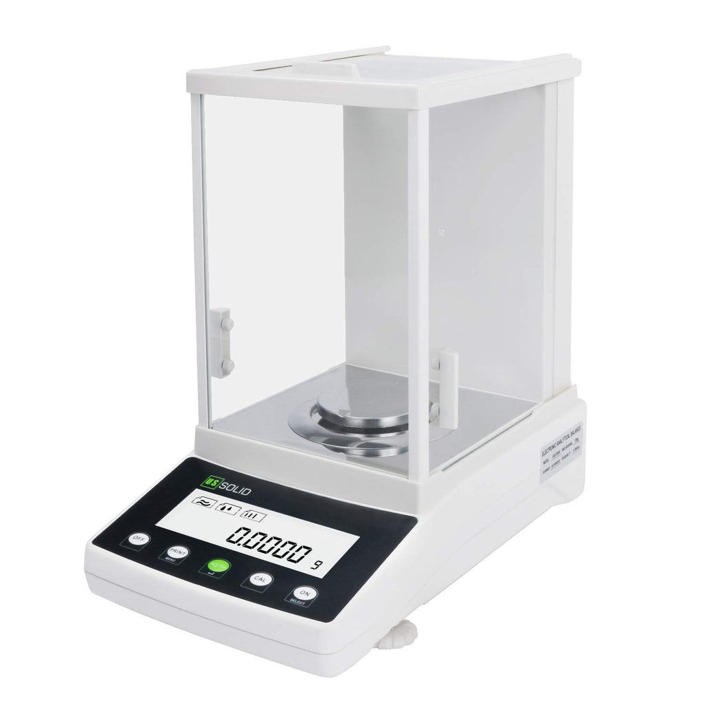 U.S. Solid 1mg Precision Balance, 1200g x 0.001g Analytical Lab Scale with RS232 Interface, Parts Counting, Percentage Weighing, Precise Measurement, g/mg/ct/oz for Scientific Use, Jewelry