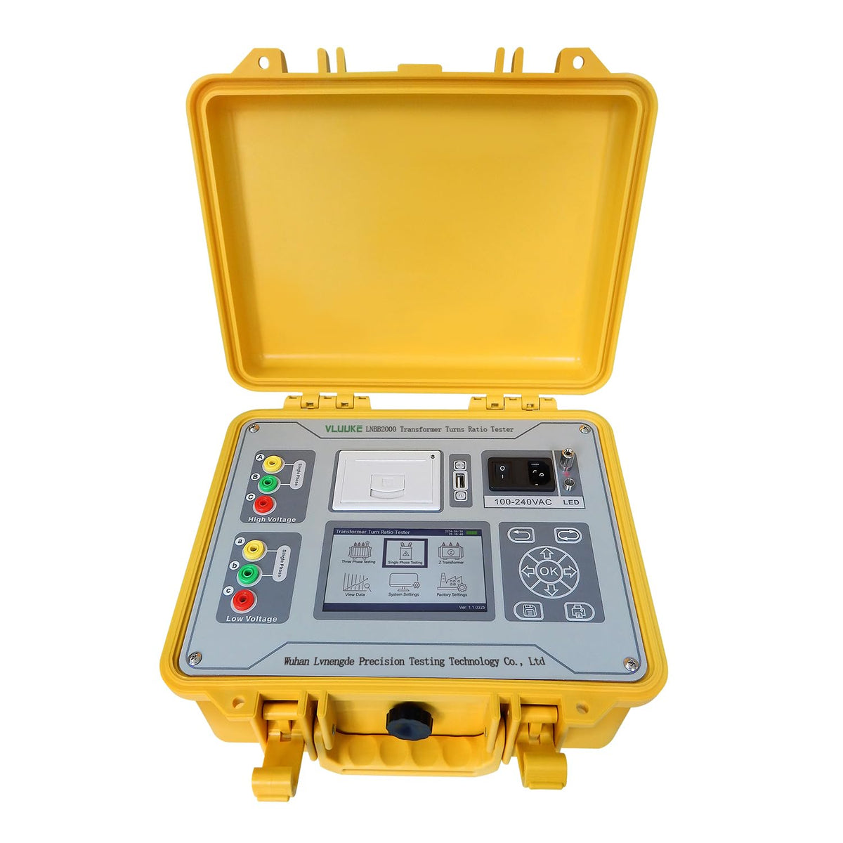 Transformer Turns Ratio Tester Single Phase Three Phase Transformer Test Device LCD Display