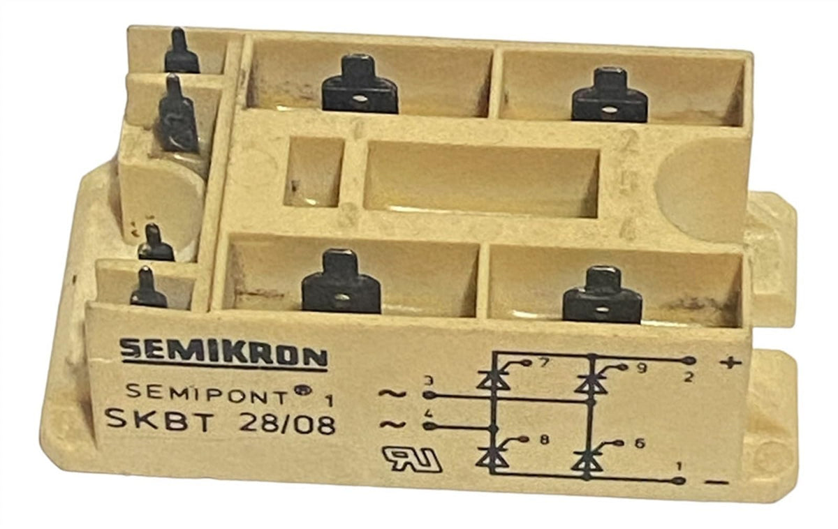 Skbt28/08 Semikron Single Phase Controlled Bridge Rectifier