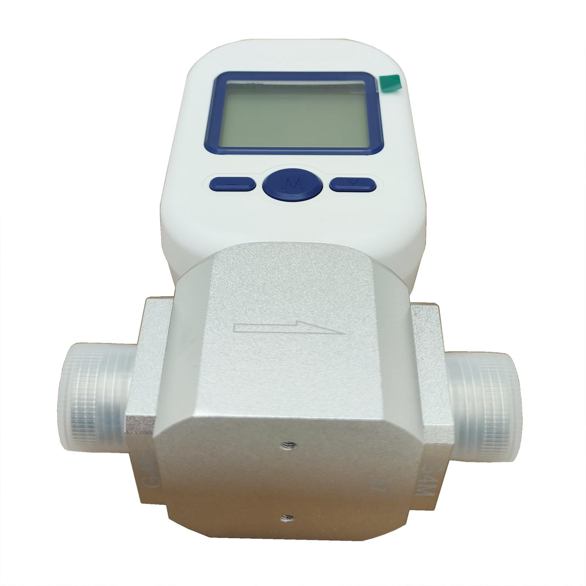 Electronic Gas Mass Flow Meter Portable Air Flow Tester 250L/min Digital Mass Flow Rate Tester Dual Power Oxygen Nitrogen Flowmeter for Mechanical and Electrical Industry