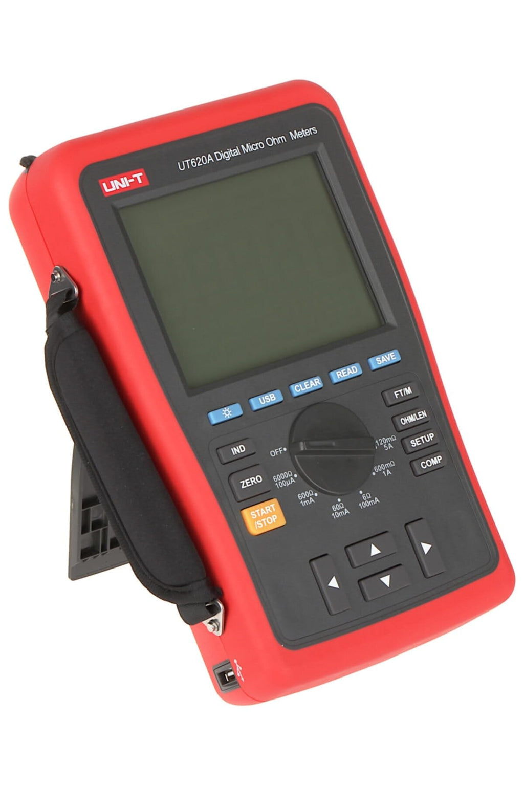 UNI-T UT620A Digital Micro Ohm Meter Resistance Meter DC Low Resistance 60000 Counts 6.0000K ohm with High/Low Limit Alarm USB and Back Lig