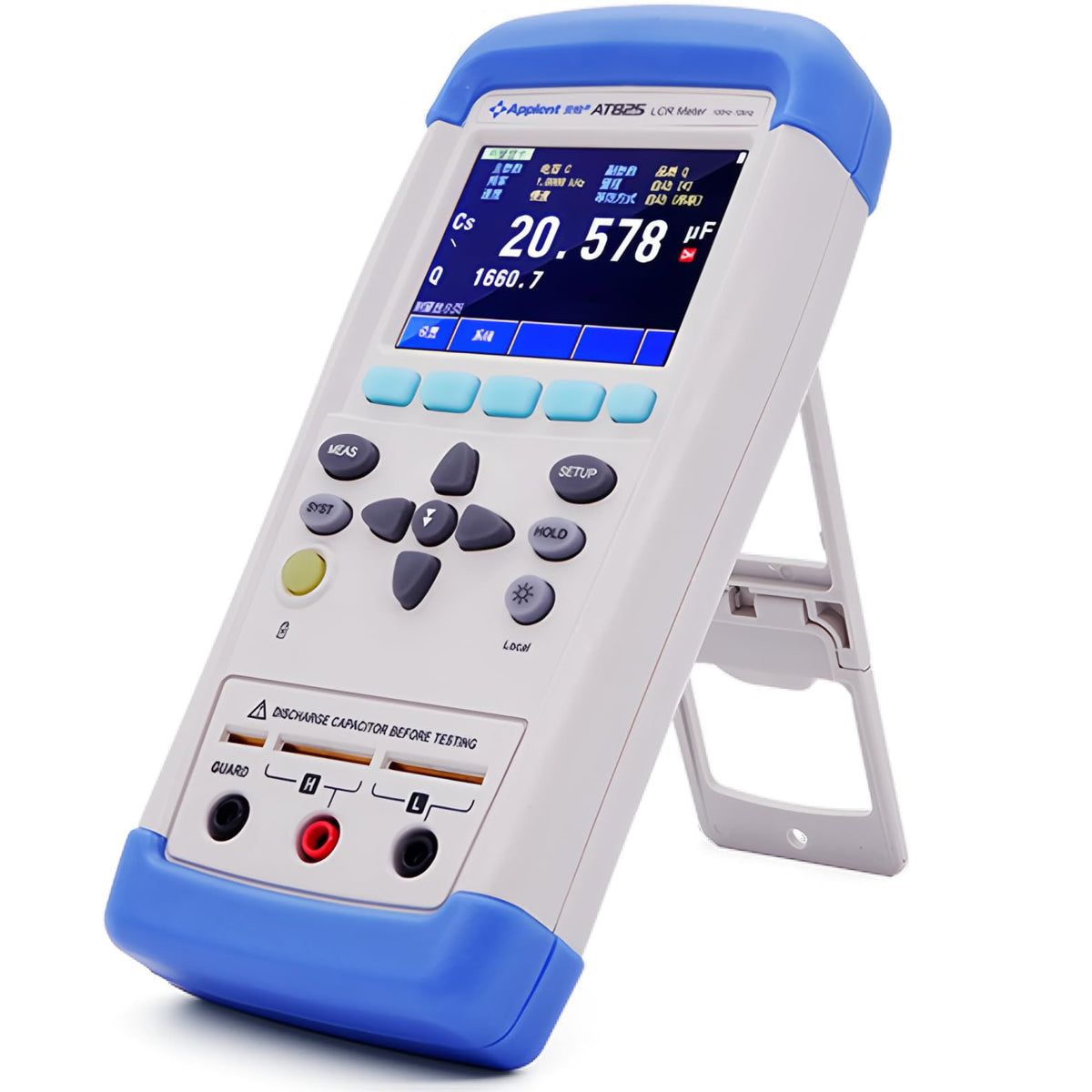 i-POOK - LCR Meter AT825 AT826 AT827 AT828 High Precision Digital Bridge Meter 0.2% Accuracy, 50000 Counts with USB Protocol, Touch Screen SCPI Color LCD Capacitance Tester