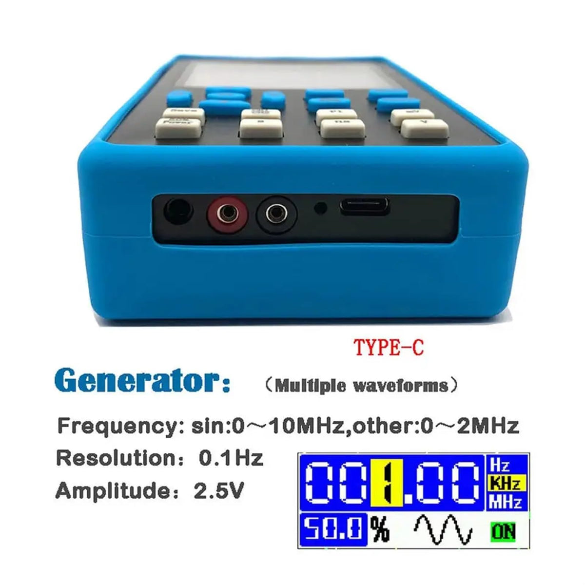 LCR Meter, Digital LCR Bridge Tester Resistance Inductance Capacitance Meter ESR Test Kit with Built-in Battery
