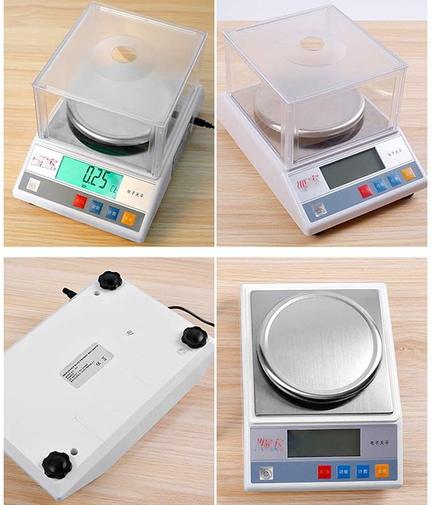 0.01G Electronic Analytical Scale Balance Precision Multifunctional Counting Scales LCD Backlit Windshield for Home Pharmacy Kitchen Jewelry Weighing (600G/0.01G)