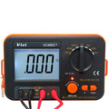 AideTek VC480C Precision Milliohm Meters 4 Wire Kelvin Clip 0 Adjust Large LCD Backlit LCD Data Hold Manual Zero Display Adjust with Calibration Certificate