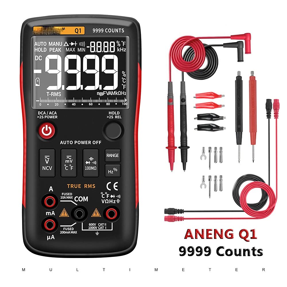 Digital Multimeter Analog Tester True RMS Professional Multimetro Transistor Capacitor Testers Meter