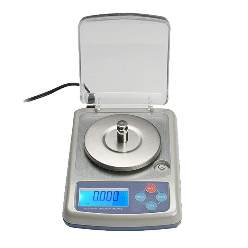 Counting Scale Electronic Analytical Balance Digital Laboratory Precision for Lab with Windshield Two Power Supplies 13 Unit Conversion (50G/0.001G)