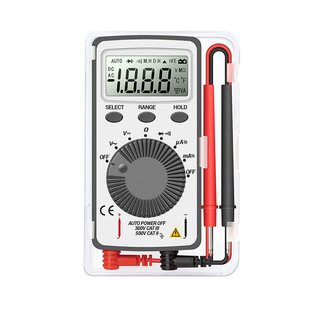 Mini Digital Multimeter Multimetro Tester DC/AC Voltage Current LCR Meter Pocket Professional Testers with Test Lead
