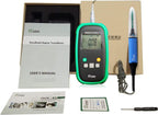Tesla Tester Digital Gauss Meter Surface Magnetic Field Tester with mT and G Range 200 mT 2000 mT 5% Accuracy Radial Hall probe