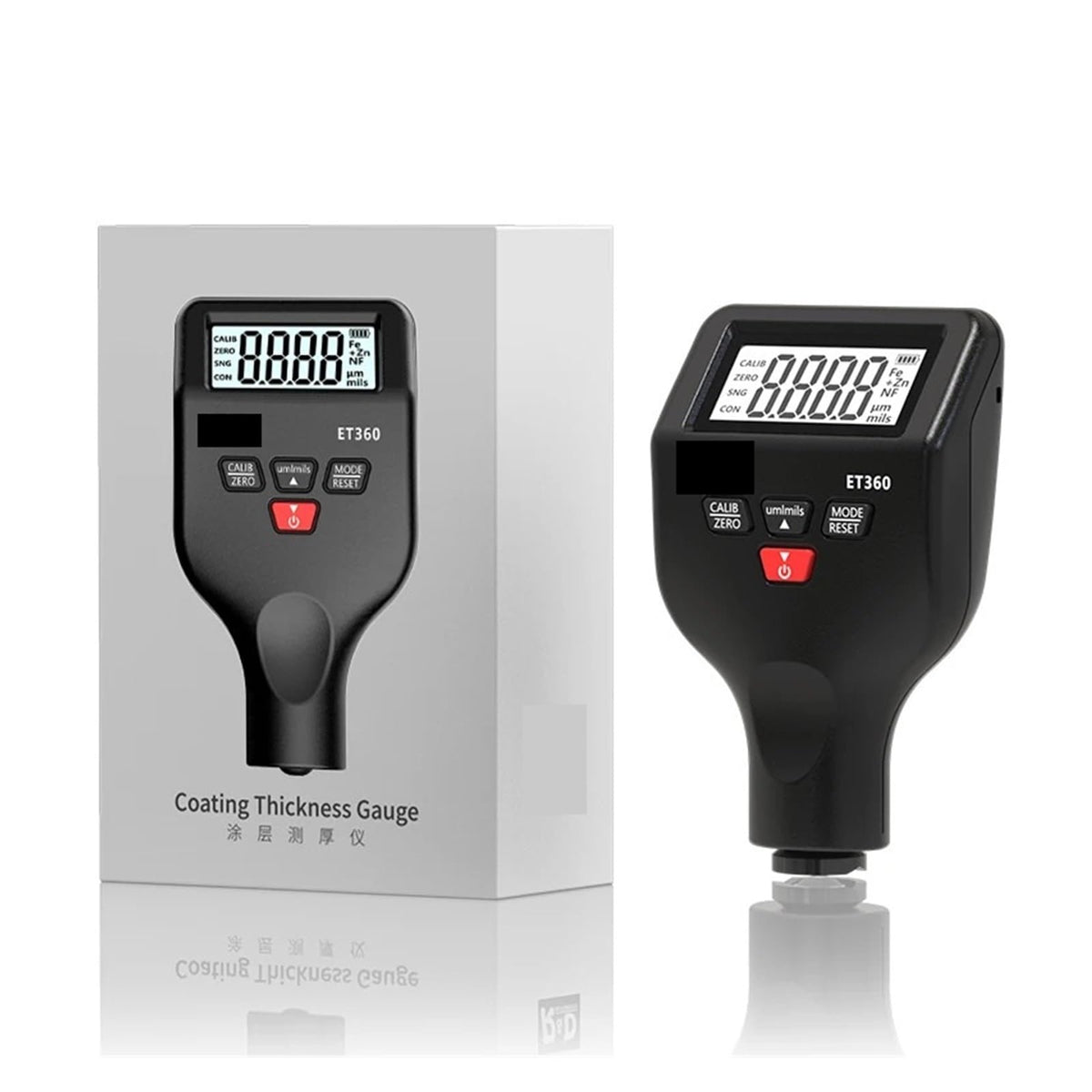 Thickness Gau Tester, ET360 Mini Micron Level Paint Thickness Meter High Precision Car Paint Coating Thickness Gauge,Measuring Tool