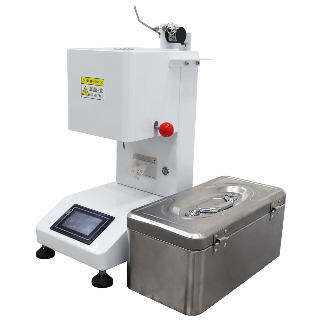 Automatic Melt Flow Rate Tester Melt Index Instrument MFR MVR Tester Indexer Flow Rate Meter with Touch Screen and Printer for Polymer Plastic 110V 500W