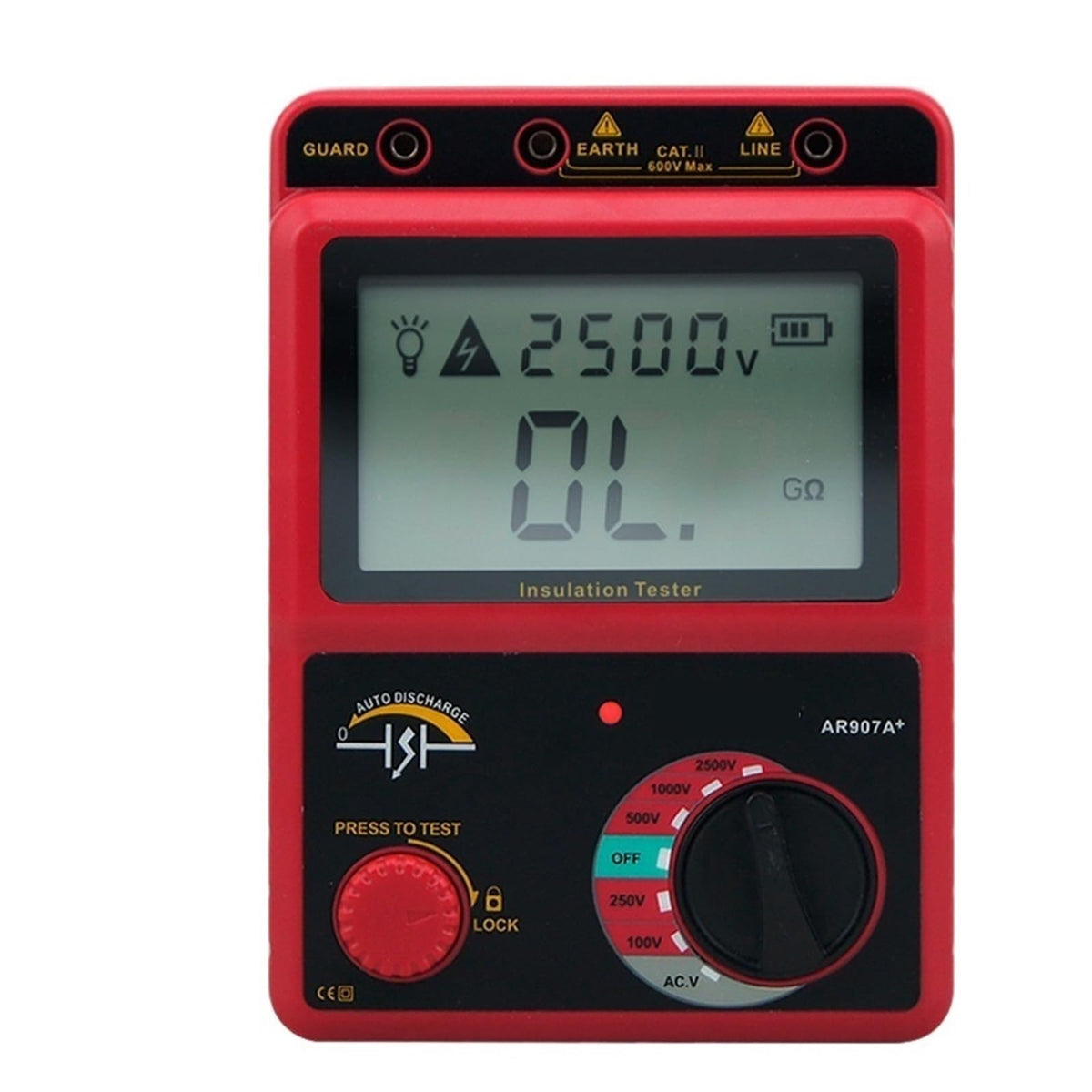 Resistance Tester Insulation Digital Megohmmeter AC/DC Voltage Ohm Meter