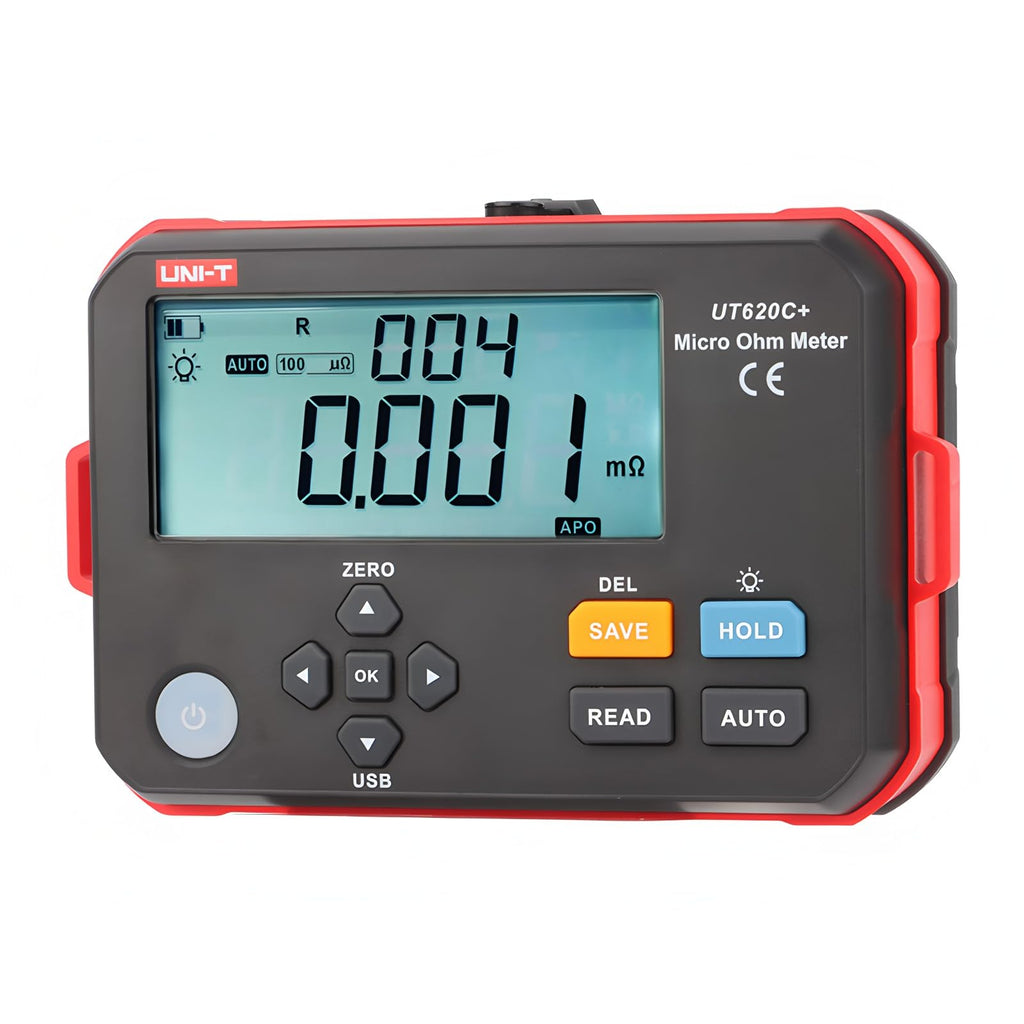 UNI-T Uni-Trend UNI-T UT620C+ Micro Ohmmeter DC Low Resistance Tester 0.001mΩ~300.0kΩ Auto & Manual Range Professional Digital Ohm Meter