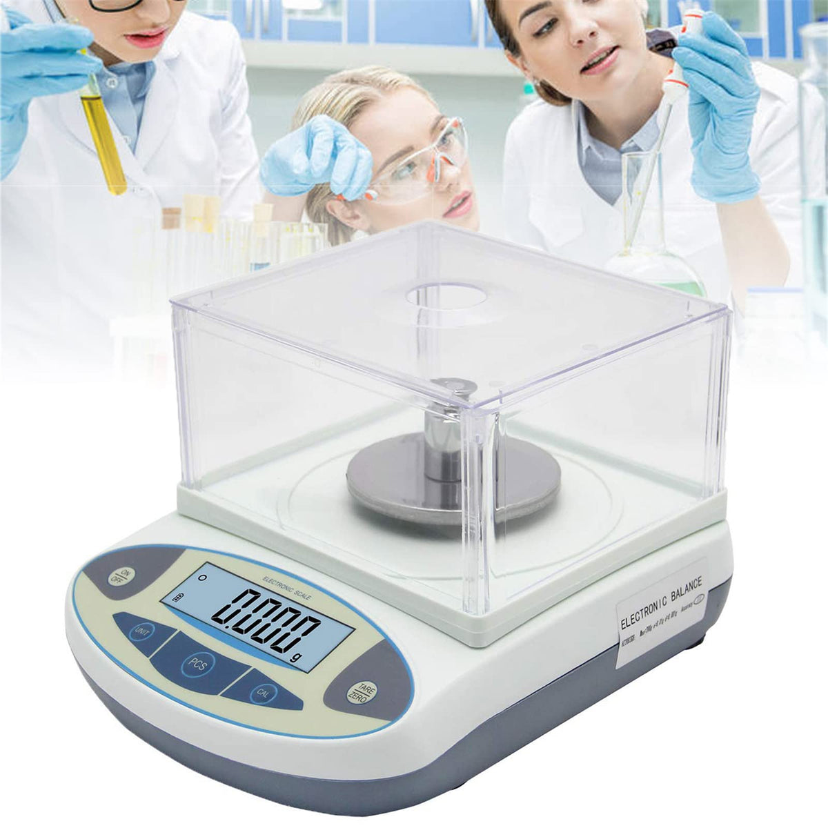 0.001g Electronic Analytical Balance with Windshield, High Precision Laboratory Lab Scale,1mg Weighing Scale for Scientific, Jewelry, Gold, Kitchen (100g/0.001g) (200g/0.001g)