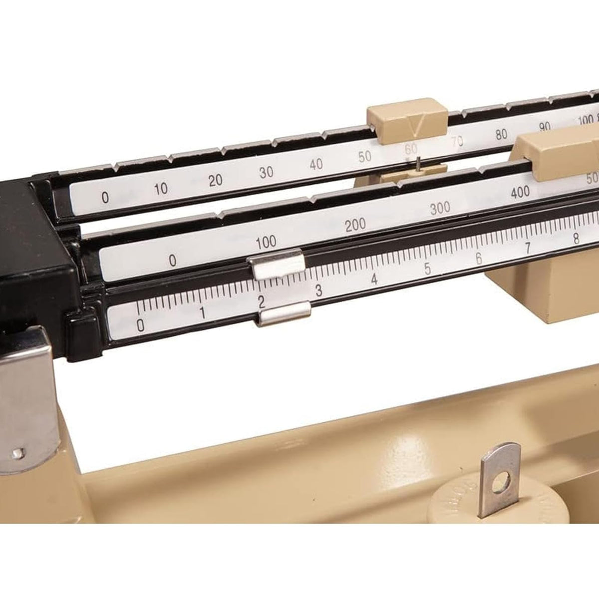 Triple Beam Mechanical Balance Scale - 2610g Capacity, 0.1g Precision, Stainless Steel Platform, No Battery Required for Classroom Use