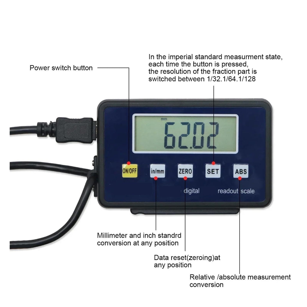 0-600mm Digital Linear Scale, Digital Readout Linear Scale
