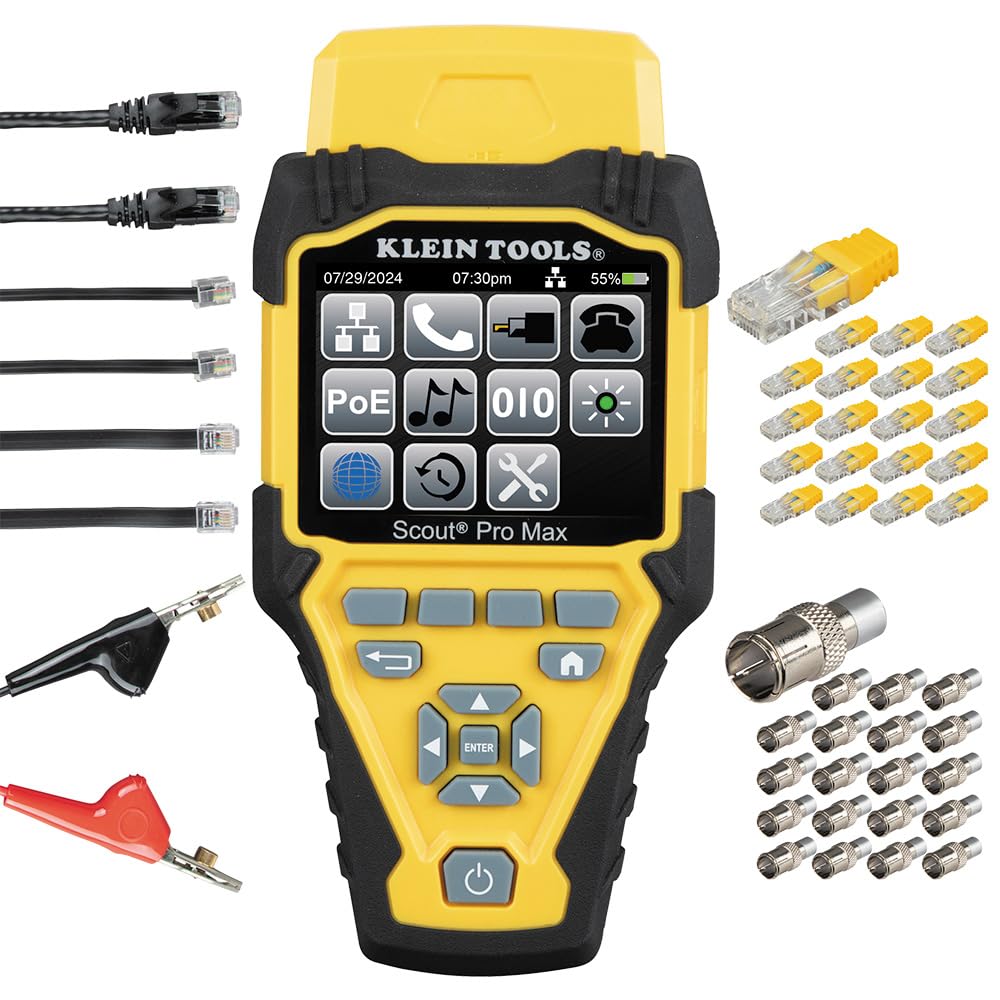 Klein Tools VDV501-770 Scout Pro Max Network Cable Tester with Remote Set