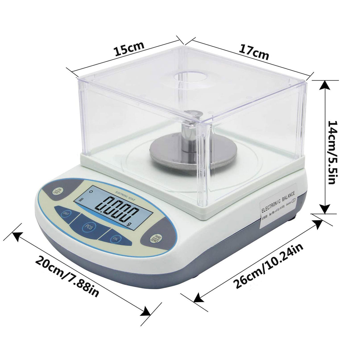 0.001g Electronic Analytical Balance with Windshield, High Precision Laboratory Lab Scale,1mg Weighing Scale for Scientific, Jewelry, Gold, Kitchen (100g/0.001g) (300g/0.001g)