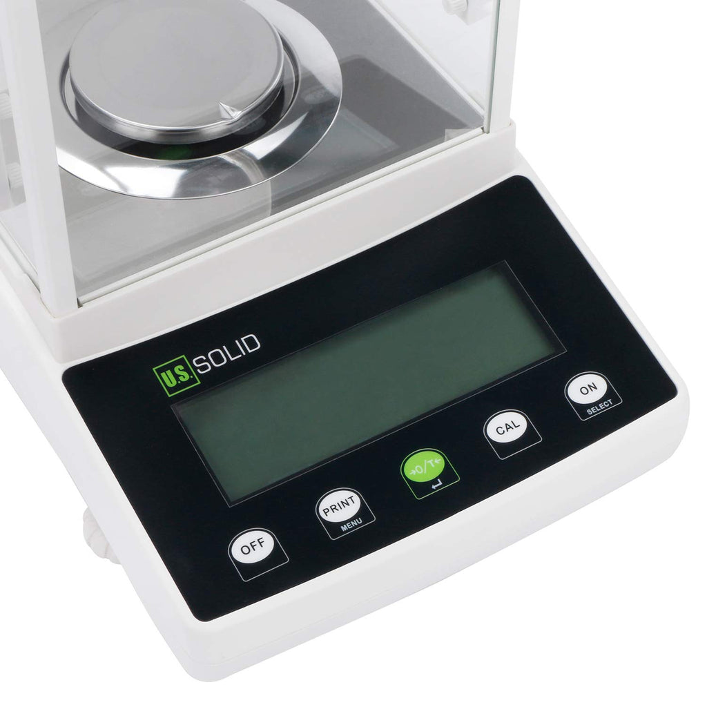 U.S. Solid 1mg Precision Balance, 1200g x 0.001g Analytical Lab Scale with RS232 Interface, Parts Counting, Percentage Weighing, Precise Measurement, g/mg/ct/oz for Scientific Use, Jewelry