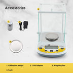 CGOLDENWALL Digital Analytical Balance High Precision Scale Digital Electronic Balance Scale for Laboratory Pharmacy (500g 1mg)